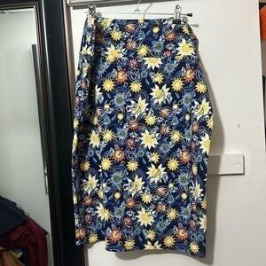 lularoe  Blue sunflower skirt new with tag size XL